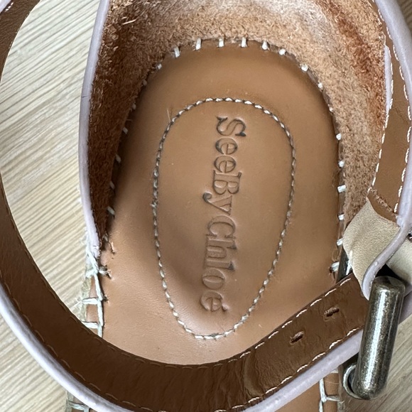 See By Chloe Glyn Flat Espadrille in Denim SZ 39 - Picture 4 of 10